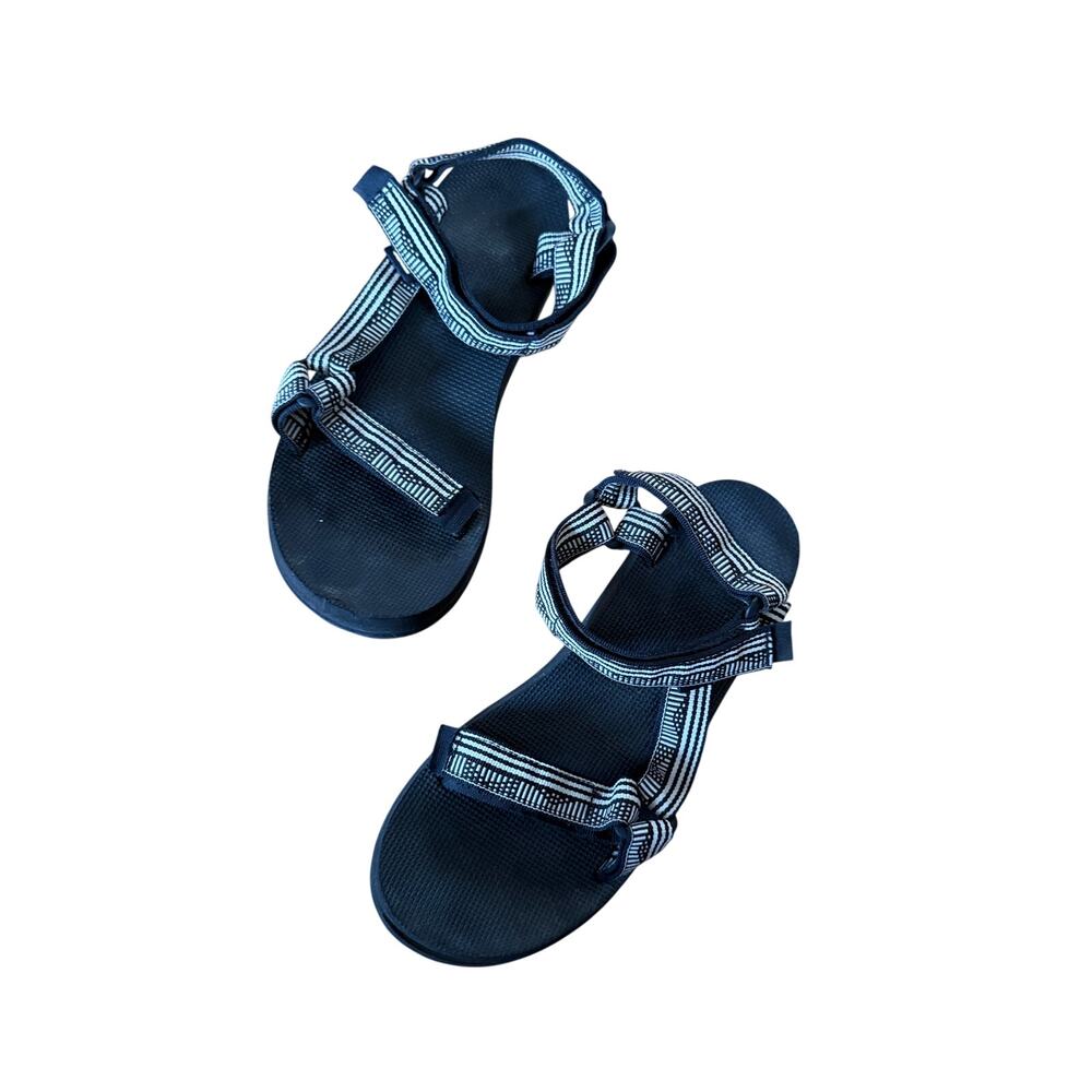 Teva original universal campo black and white sandals